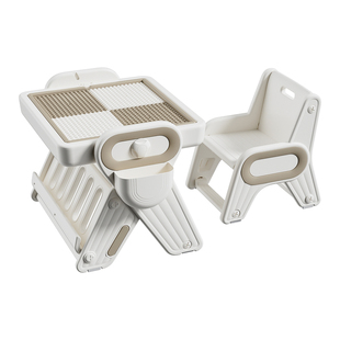 Lovepad儿童多功能积木桌子男孩女孩可折叠益智游戏桌画板玩具桌