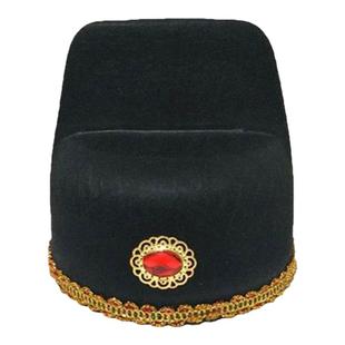 儿童汉服男女配饰汉服帽子黑色飞鱼帽锦衣卫侠客舞台幞头乌纱帽