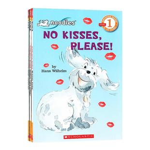 小面条3册 英文原版 Noodles I Love Rainy Days/ I Love School/No Kisses Please 学乐英语分级阅读 儿童英文启蒙读物