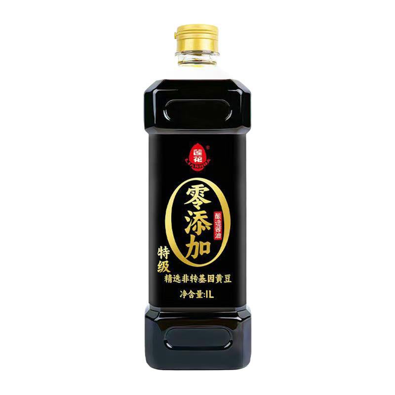 莲花0添加特级酱油1L家用黄豆酿造生抽炒菜红烧凉拌调味料佐料