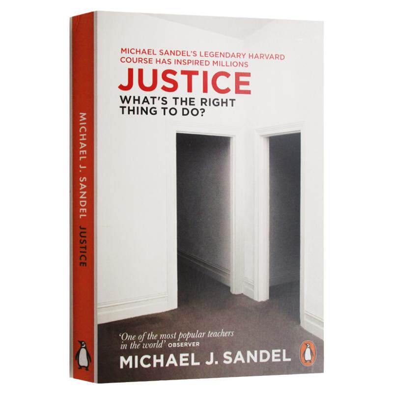 公正 做哪些事是正确 英文原版 Justice: What's the Right Thing to Do 迈克尔桑德尔公开课 Michael Sandel 正版进口英语书籍