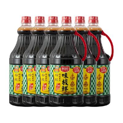 厨邦味极鲜酱油1.9L*6瓶特级