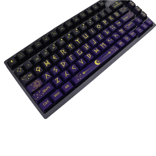 苍海月夜空幻想机械键盘键帽rog夜魔魔导士迈从ace68小蜜蜂Made68