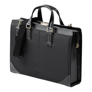 日本SANWA高端进口立式日式公务笔记本电脑包手提牛皮13.3单肩通勤律师大容量15.6寸时尚创意防泼水匠心制作