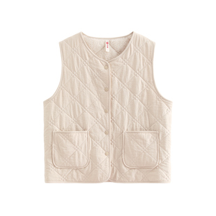 芬腾夹棉女士马甲珊瑚绒情侣睡衣单上衣加绒加厚秋冬男士男家居服