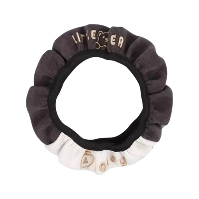 四季通用方向盘把套可爱弹力刺绣