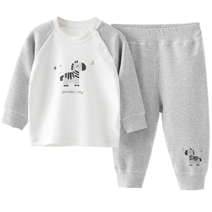 婴儿秋衣秋裤套装秋冬季舒绒棉男女宝宝打底儿童保暖内衣套装中腰