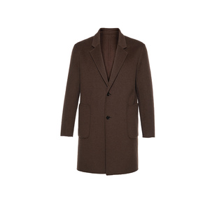 【绵羊毛100%】2025冬季新品舒适保暖双面羊毛中长款男士毛呢大衣