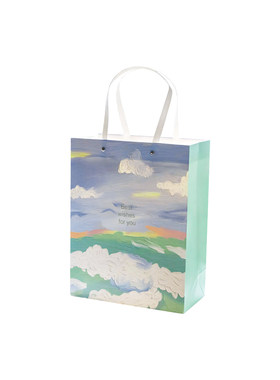 高级感加厚硬卡纸油画礼品袋纸袋