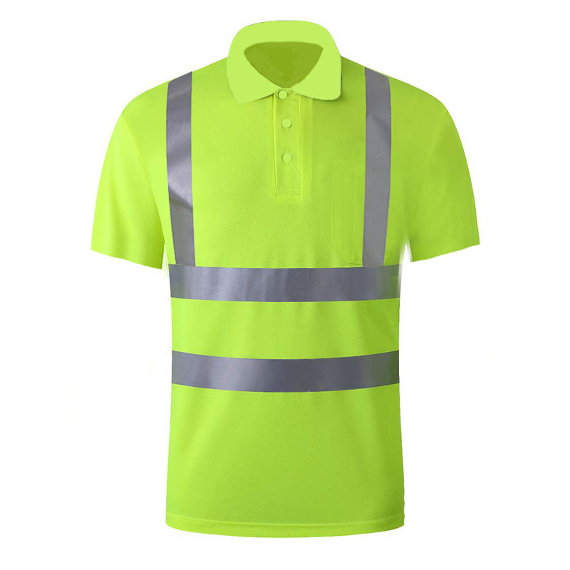夏季速干面料建筑施工道路环卫安全服工地服夏装T恤反光衣短袖T恤