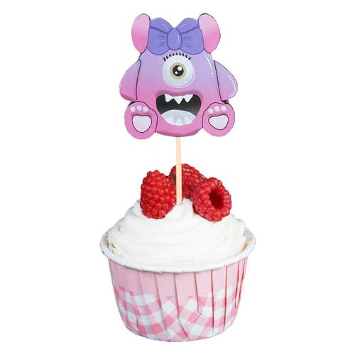 小怪兽贴纸糖果色甜品台装饰多巴胺推推乐主题卡通怪兽插件宝宝宴