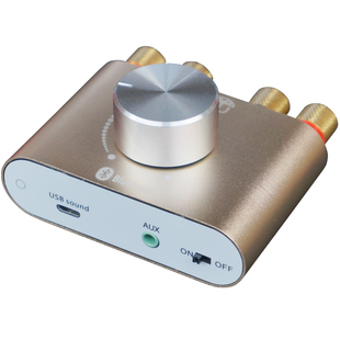 HiFi大功率100W迷你蓝牙小功放机家用音箱12V摩托电动车音响改装