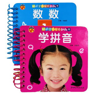 宝宝不易撕坏拼音卡片翻翻书认识数字1-100 幼儿童书启蒙看图学拼音字母早教书婴儿看图学习教具认知儿童益智学习幼儿启蒙拼音大卡