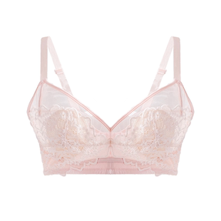 纯欲风大码胖MM初秋性感蕾丝内衣女款2026新款女士薄款无钢圈文胸