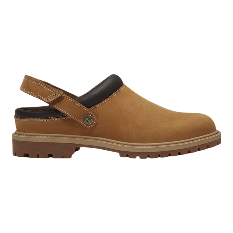 Timberland添柏岚女款优质皮革时尚木屐鞋包头休闲一脚蹬A2PSB