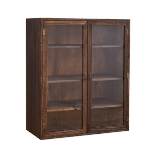 实木茶杯博古架桌面收纳柜茶具防尘玻璃化妆品展示茶柜茶壶置物架