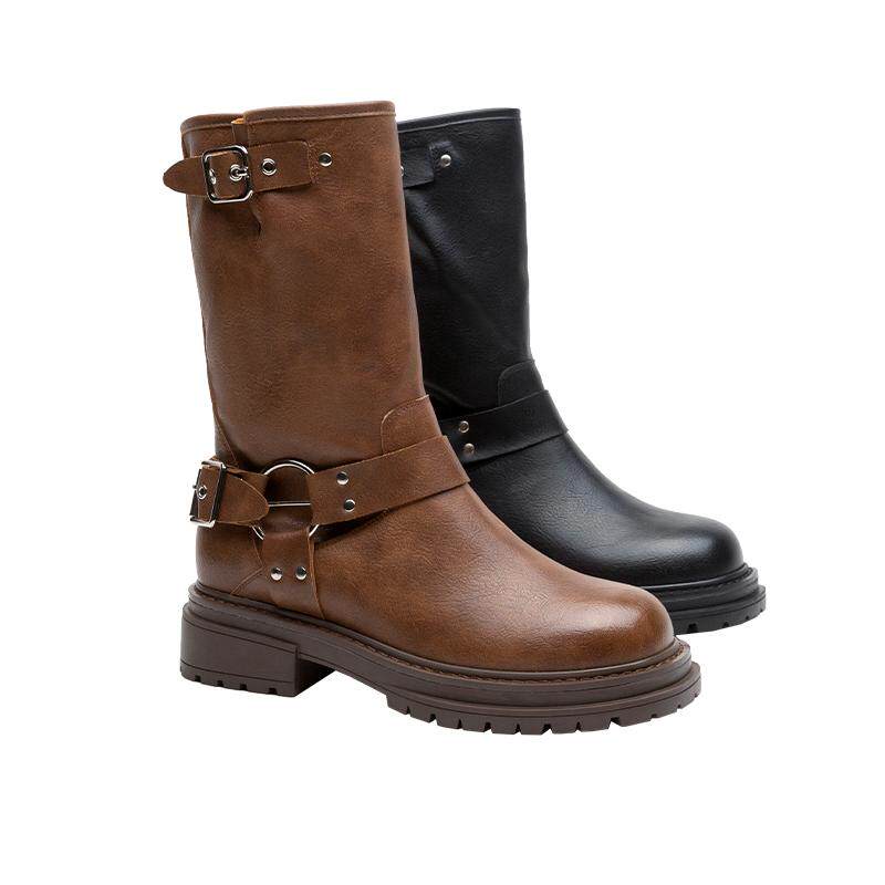 [明星同款]Toomanyshoes cowboy西部牛仔短靴骑士长靴