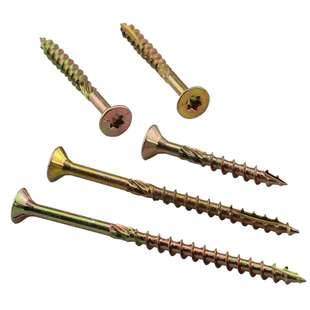 优佳梅花槽沉头割尾滚花木螺钉 木结构专用防开裂木工螺丝M4 5 6