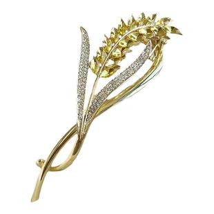 高级感麦穗发夹后脑勺盘发抓夹气质一字夹扭扭夹头饰青蛙扣发卡子