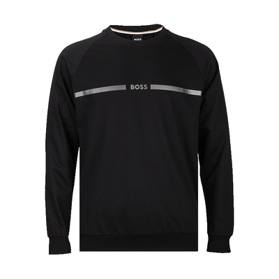 HugoBoss字母logo全棉套头卫衣