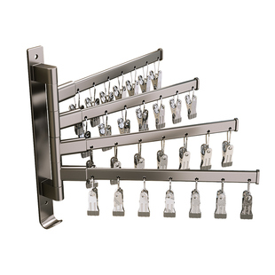 袜子晾晒架多夹子晾内衣内裤免打孔可折叠阳台晒袜子神器家用防风