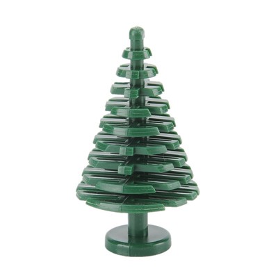 小颗粒积木植物丛林小大松树