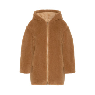 MaxMara 2026秋冬新品女装骆驼绒混纺泰迪连帽大衣1086076206