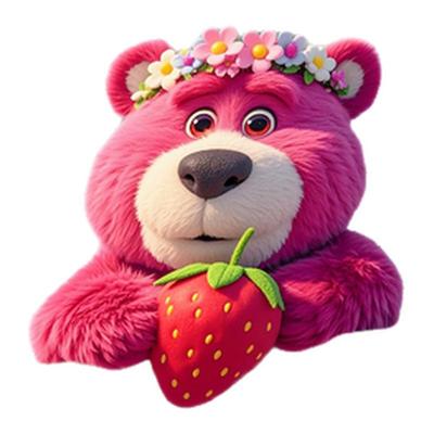 卧室镜子装饰贴纸草莓熊