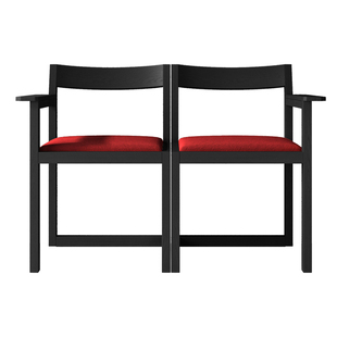 吾宅原创丨中古风极简餐椅实木布艺茶室扶手椅简约书椅镜像休闲椅