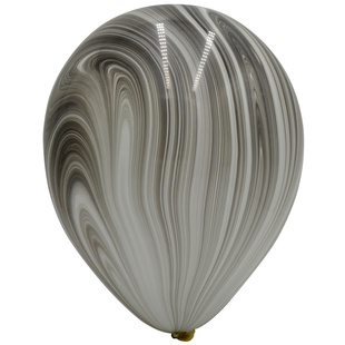 美国进口Qualatex11寸先锋彩绘印花气球进口玛瑙气球大理石纹气球
