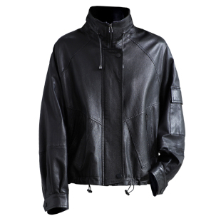 海宁真皮皮衣女2025冬短款正品牌植鞣头层绵羊皮夹克鹅绒羽绒外套