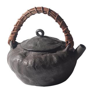 信龙堂日本原装进口高端砂铁壶纯手工煮茶铁瓶癸卯残山复古茶道具