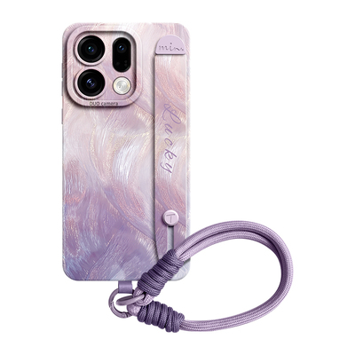 液态硅胶羽纱流彩！送腕带挂绳壳