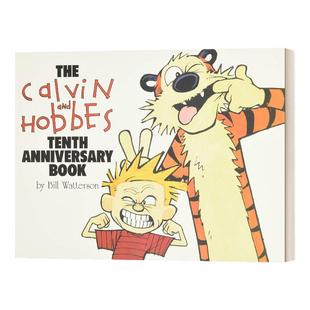 卡尔文和霍布斯 十周年纪念书 英文原版 The Calvin and Watterson，BillHobbes Tenth Anniversary Book 英文版 进口英语原版书籍