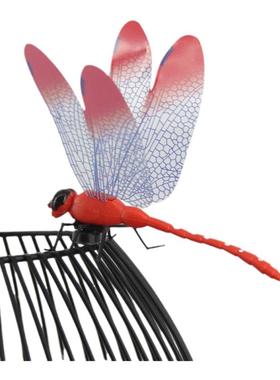 仿真蜻蜓磁性冰箱贴家居装饰墙贴背景装饰园艺 塑料蜻蜓窗帘布贴