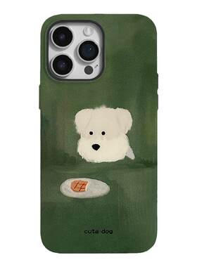 【被美食诱惑】油画狗狗手机壳