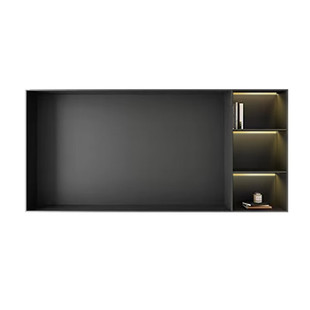 客厅电视机柜不锈钢壁龛85寸75寸内嵌入式网红金属背景墙定制包邮