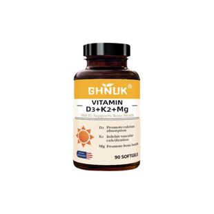 GHNUK美国原装进口5000iu维生素d3k2镁三合一成人备孕妇补25羟基