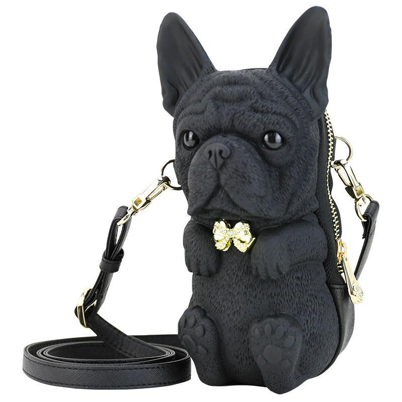 Adamo 3D Bag法国斗牛犬单肩包法斗老虎狗斜挎包可爱动物手拎女包