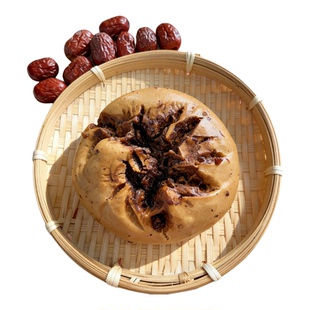 红糖馒头纯手工红糖红枣无添加馒头红枣开花老面馒头