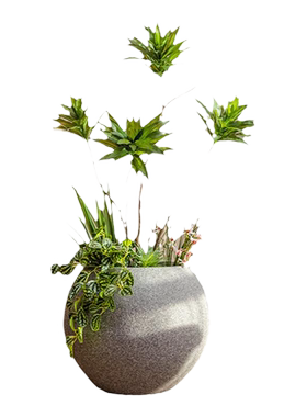掬涵镁泥北欧简约花盆落地极简