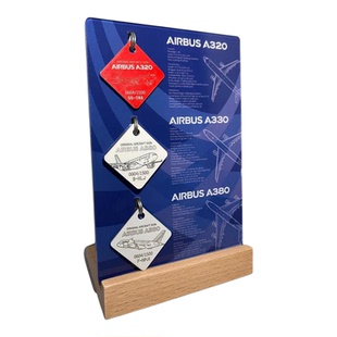 Airlinertags迷你经典套装 协和 波音747 法航380 退役飞机蒙皮行