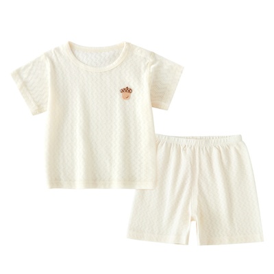 宝宝短袖短裤套装婴儿夏季纯棉