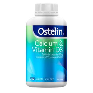 Ostelin奥斯特林成人维生素D钙片中老年人孕妇补钙澳洲250粒女性健康养生，可领20元营养健康优惠券