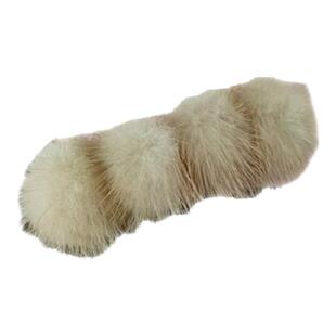 秋冬毛绒球发饰时尚杂志发卡毛毛鸭嘴夹水貂毛绒球弹簧夹边夹顶夹