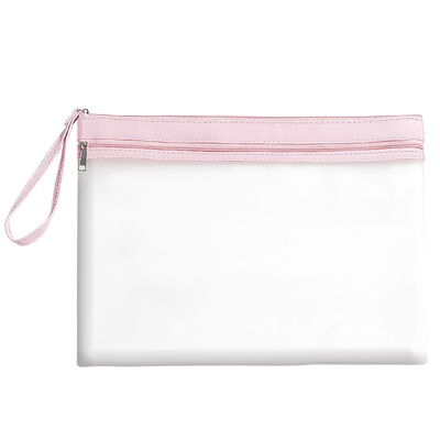 a4文件袋拉链式孕检收纳袋双层a5资料档案袋证件收纳册病理票据文件夹防水手提文件包加厚透明袋子定制印logo