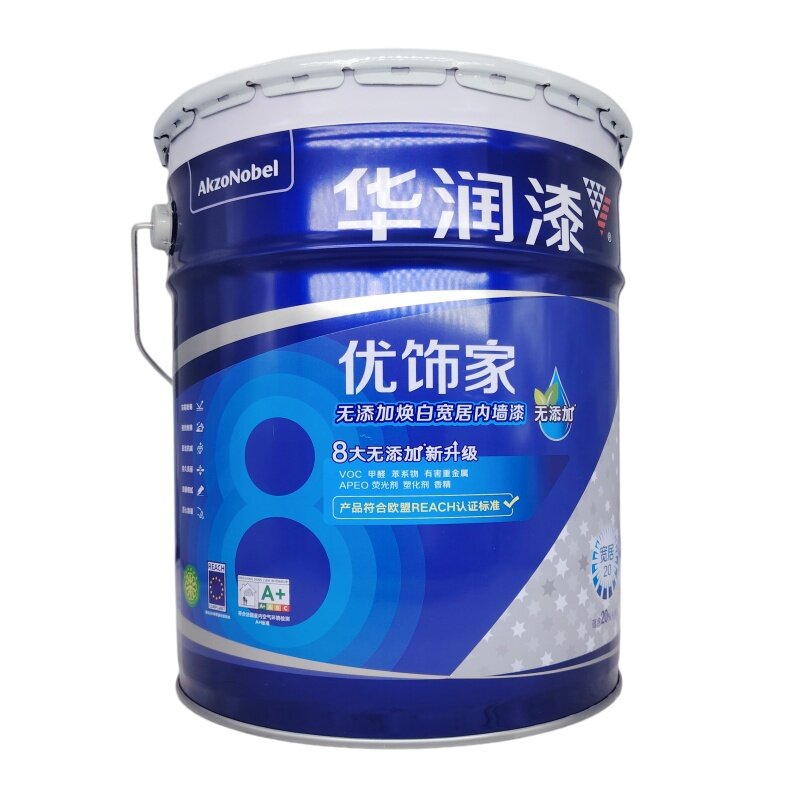 华润欧标强效耐擦焕白亚光墙面漆