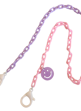 卡通挂绳少女风儿童防丢口罩链