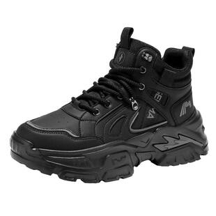 森马马丁靴男鞋春季高帮男士运动休闲工装靴软底耐磨户外登山潮鞋