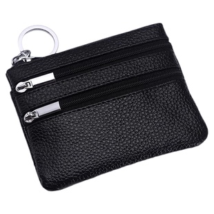 真皮零钱包女男小巧便携多层拉链钥匙硬币卡包软牛皮短款迷你钱包